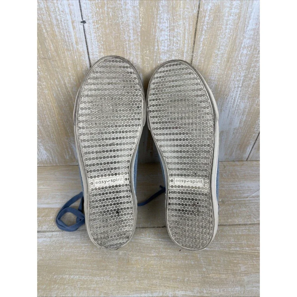 Easy Spirit Lorna Women's Size 9M Blue Denim Twill-Sneakers Low-Top Lace